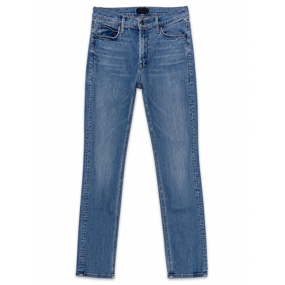 Mother Mid Rise Dazzler Skimp Jeans 26 Night Tripper Slim Strait USA - Picture 2 of 10